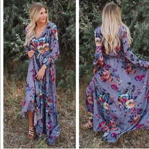 Anthropologie Jodifl floral Genuine Wrap Dress